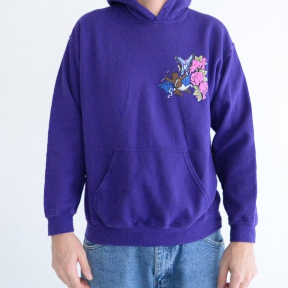 Lil Nas X Purple Band Tour Dates Pullover Cotton Coated Sweatshirt Medium - Picture 2 of 10